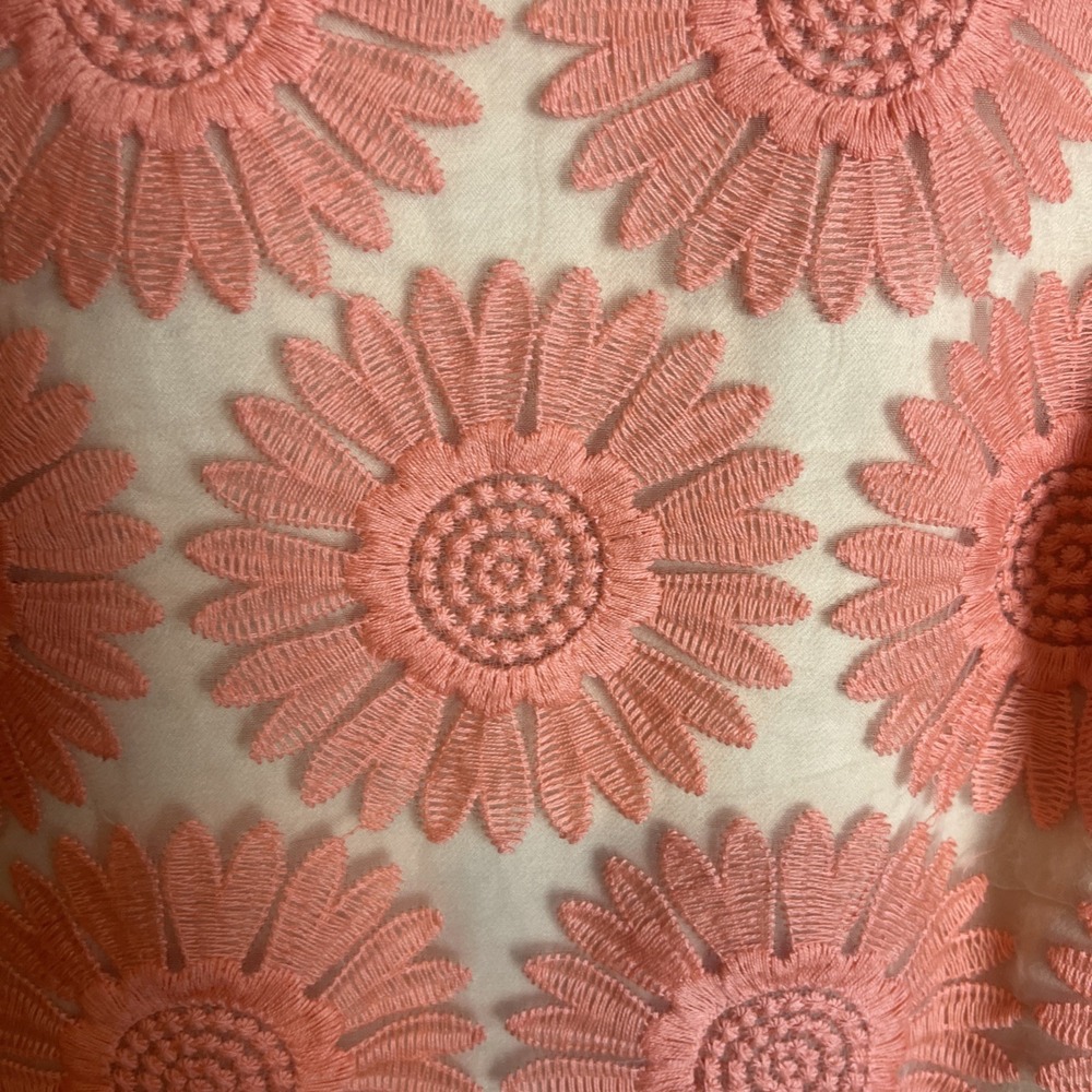 Renee Derhy Cottage Core Fairy Core  Feminine Retr Floral Overlay Party Dress L - Picture 3 of 12